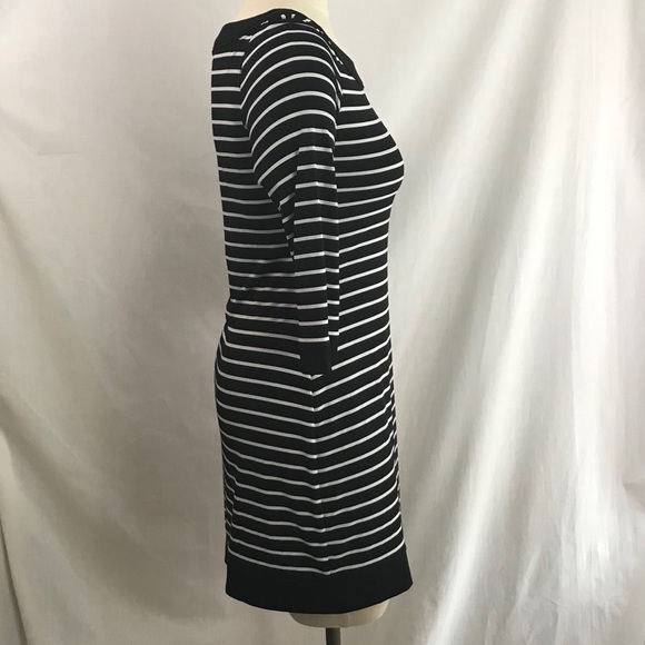 White House Black Market Tunic Top XS Stripe Mini Dress - Picture 5 of 8